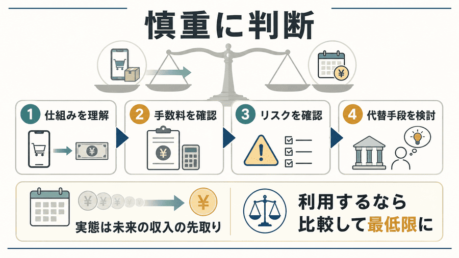 後払い現金化は仕組みとリスクを理解して慎重に判断しよう
