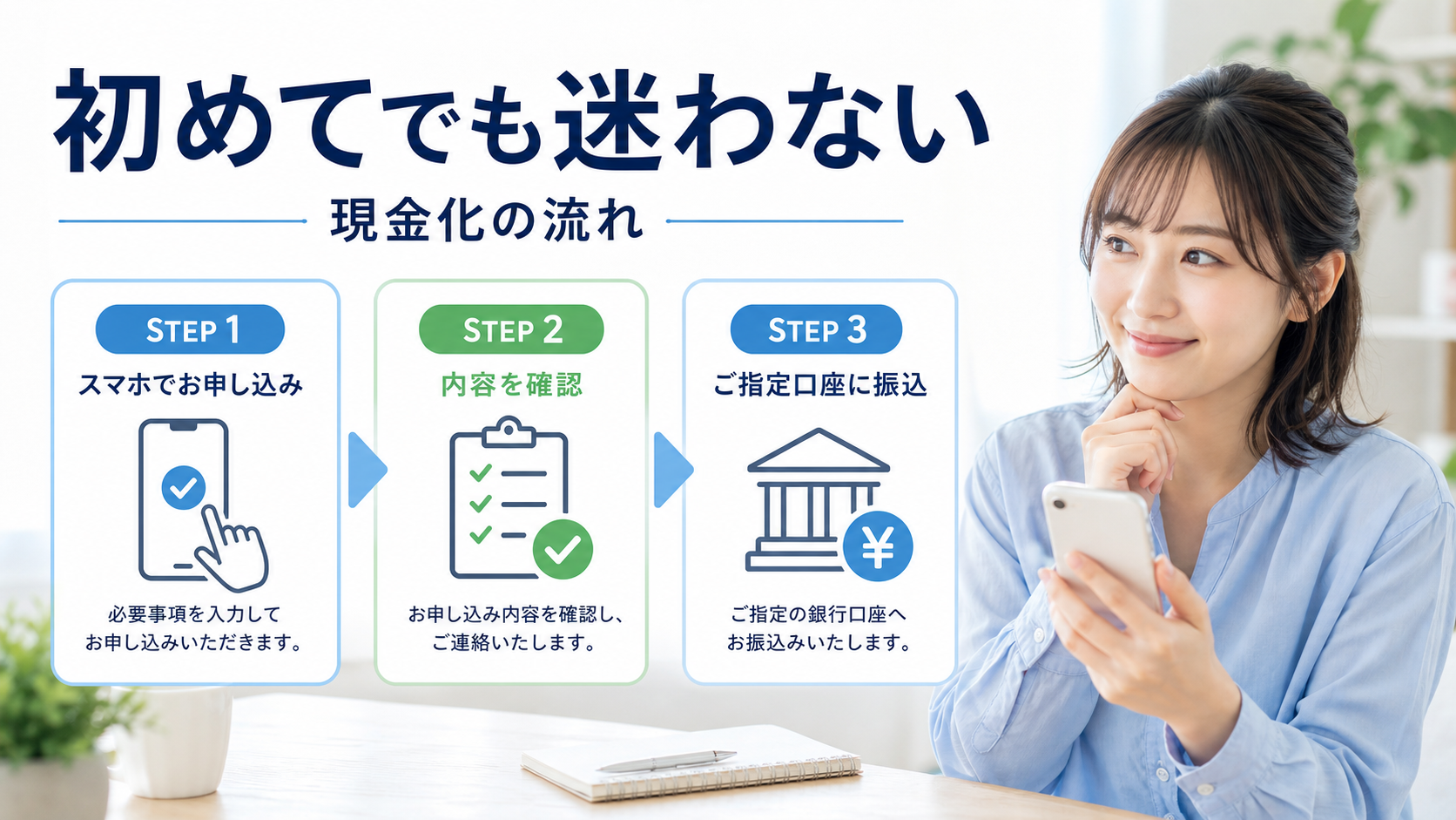 初めてでも迷わないクレジットカード現金化の流れ