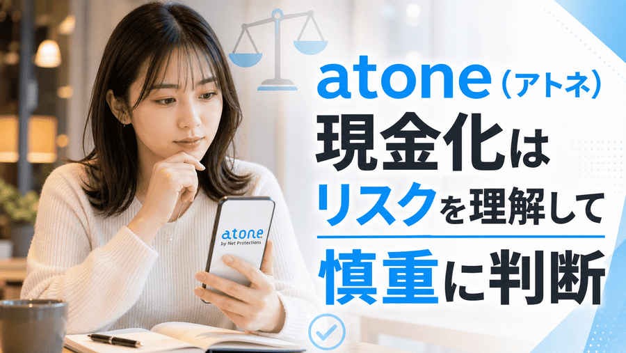 atone(アトネ)現金化はリスクを理解して慎重に判断
