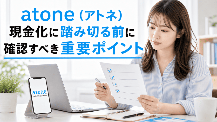 atone(アトネ)現金化に踏み切る前に確認すべき重要ポイント