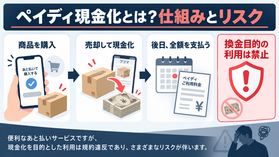 ペイディ現金化とは？まず仕組みとリスクを確認