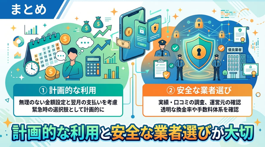 まとめ｜計画的な利用と安全な業者選びが大切