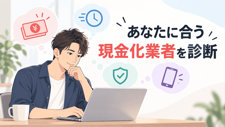 あなたに合う現金化業者を診断